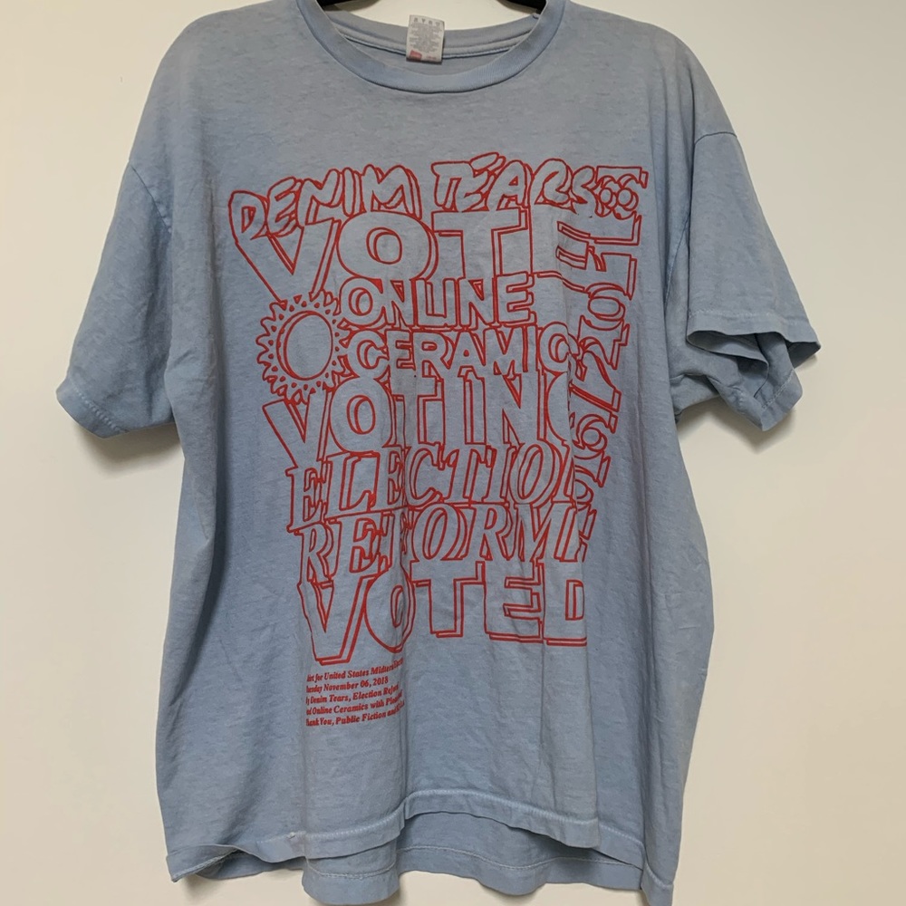 online ceramics x denim tears 2016 go vote tee!